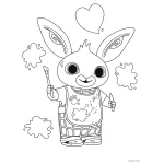 Puzzle 2  X 10 Baby Maxi  "Iepurele Bing" - imagine 4