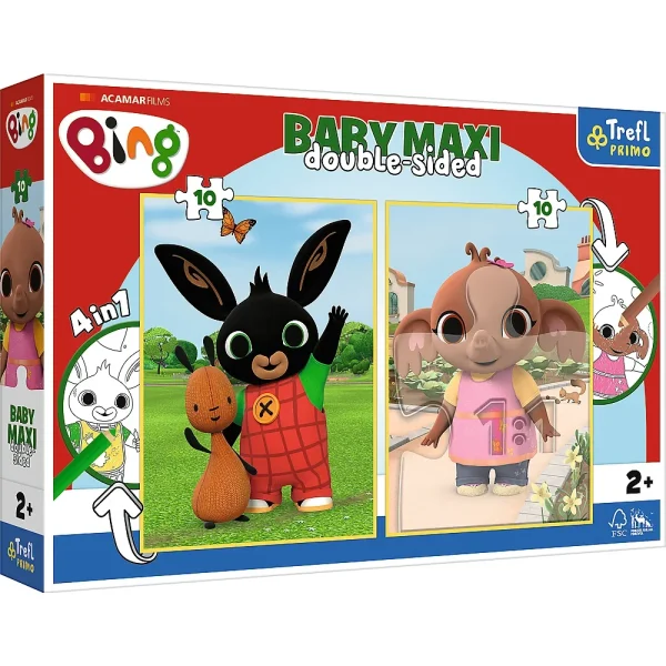 Puzzle 2  X 10 Baby Maxi  "Iepurele Bing"
