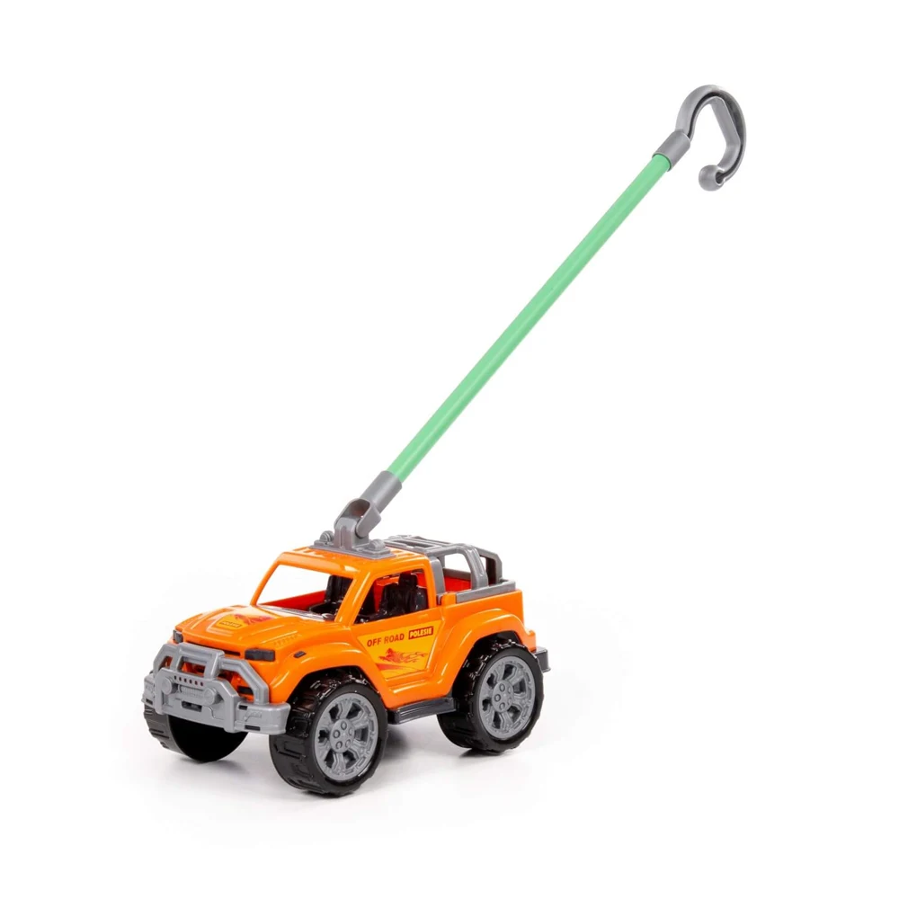63936 Mașinuță de împins cu mâner Legioner, portocaliu, Polesie - imagine 1