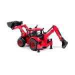 Tractor cu inerție, cupă și excavator Belarus, roșu, Polesie (91857) - imagine 4
