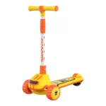 Trotinetă pentru copii cu 3 roți luminoase, muzică și lumini, galben, RTM Scooter (68081)