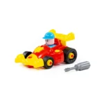 Constructor mașină de curse – 22 piese, Polesie (77127)
