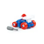 Constructor mașină de curse – 22 piese, Polesie (77127) - imagine 6