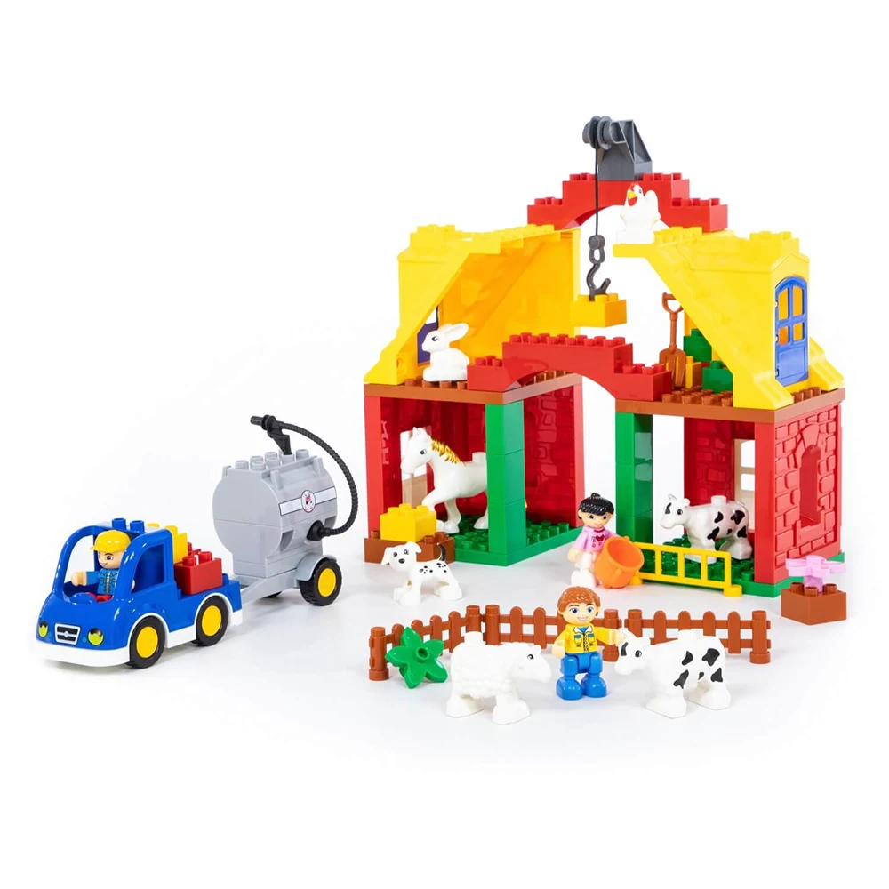 constructor-ferma-jucarii-copii(2) Constructor "Politie" 65 elemente (77561) - imagine 1