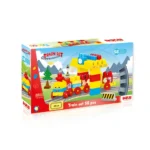 Set tren cu șină și blocuri de construcție 58 piese, Dolu - imagine 4