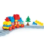 Set tren cu șină și blocuri de construcție 36 piese, Dolu (5080) - imagine 3