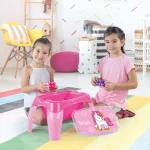 (2598) Masuta din plastic cu constructor 30 elemente - imagine 2