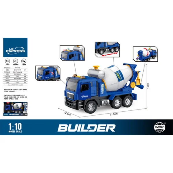 Jucarie autospeciala pentru constructie pe baterii WY1111B
