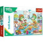 Puzzle 30 elemente "Familia fericita Trefliks"