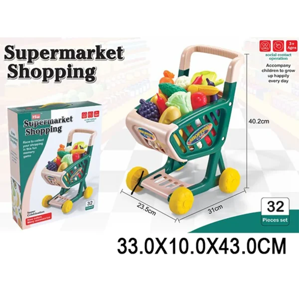 (78945) Jucarie carucior cu alimente