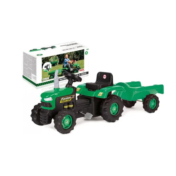 Tractor cu pedale cu remorca