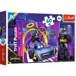 Puzzle 60 elemente"Batman si masinile lui"