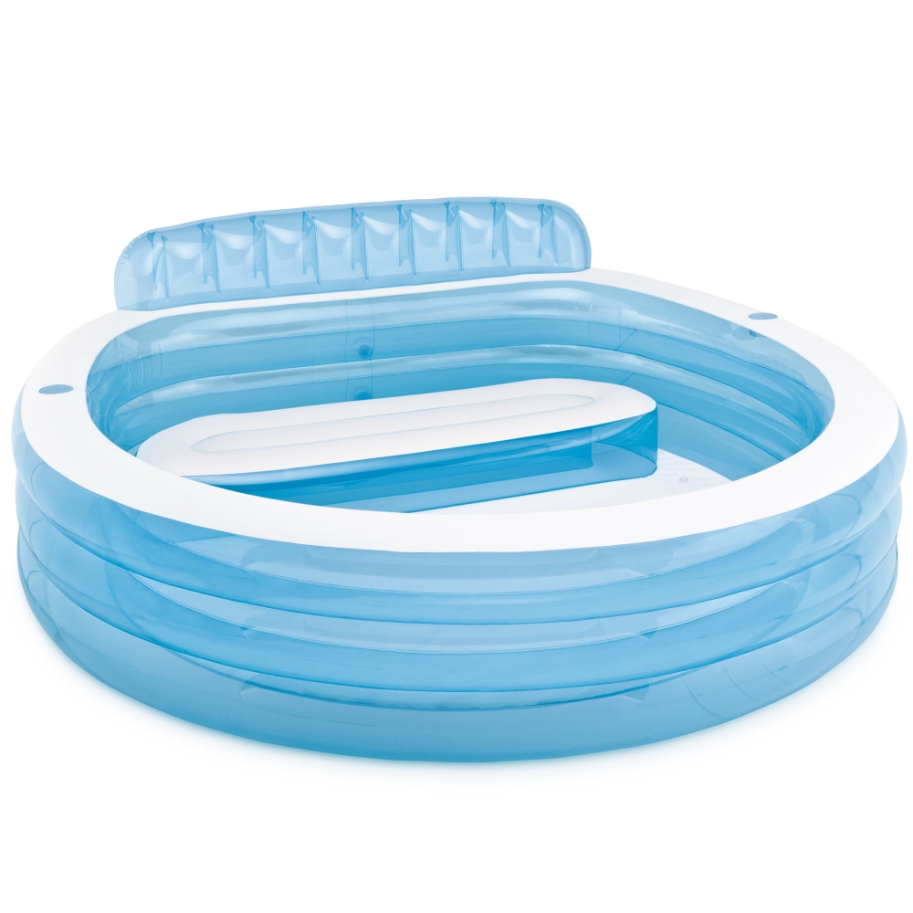 57190(1) Piscină gonflabilă pentru familie Swim Center Family Lounge, 229×218×79 cm, 590 L, 6+ ani, Intex (57190) - imagine 1