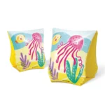 Aripioare de înot gonflabile Prieteni tropicali, 23×15 cm, 3–6 ani, Intex (58652) - imagine 3
