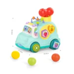 Mașinuță educativă muzicală cu sorter de forme, Huanger HE0547 (18134)