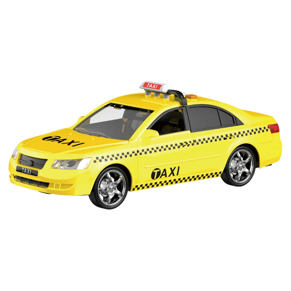WY560C Mașină de taxi cu inerție, lumini și sunete - 1:16 - WY560C ,Wenyi (35603) - imagine 1