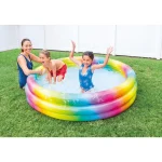 INTEX Piscină gonflabilă pentru copii 168x38cm "Rainbow" 581l, de la 2 ani - imagine 2