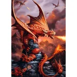 Puzzle Premium Plus 1000 elemente"Dragonul de foc" - imagine 2