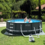 Scară pentru piscine cu înălțime până la 122 cm, 4 trepte, fără platformă, Intex (28066) - imagine 2
