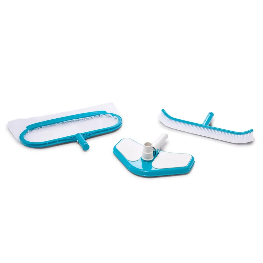 29057(1) Set de curățare Deluxe pentru piscină până la 549 cm, plasă, perie și duză de aspirare, Intex (29057) - imagine 1