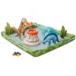 Centru de joacă gonflabil Jurassic Adventure, 201×201×36 cm, 410 L, max. 81 kg, 2+ ani, Intex (56132)