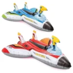 Plută gonflabilă Avion cu pistol de apă, 117×117 cm, max. 40 kg, 2 culori, 3+ ani, Intex (57536)