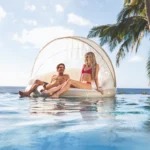 Insulă plutitoare gonflabilă cu baldachin detașabil, 199×150 cm, max. 200 kg, Intex (58292) - imagine 2