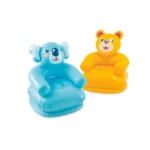 Fotoliu gonflabil Happy Animal, 65×64×74 cm, max. 35 kg, 2 modele, 3–8 ani, Intex (68556)