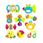 Set de 10 jucării zornăitoare pentru bebeluși, Hola 939 (93967) - imagine 2
