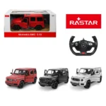 Mașină cu telecomandă RC Mercedes-AMG G 63, scara 1:14, 3 culori, Rastar (95700)