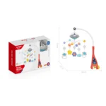 Carusel muzical cu lumini pentru pătuț, Huanger HE0310 - imagine 2