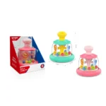 Carusel interactiv cu bile pentru bebeluși, Huanger HE8091 (18004) - imagine 2