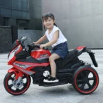 Motocicletă electrică de poliție pentru copii, roșie (RT8188 / 2) - imagine 2