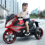 Motocicletă electrică de poliție pentru copii, roșie (RT8188 / 2) - imagine 3