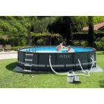 28066 INTEX Scară pentru piscine cu înălțimea de până la 122 cm, 4 trepte, fără platformă - imagine 2