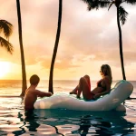 INTEX Şezlong gonflabil pentru înot „Splash” 191×99 cm cu suport pentru pahar, până la 100 kg - imagine 2