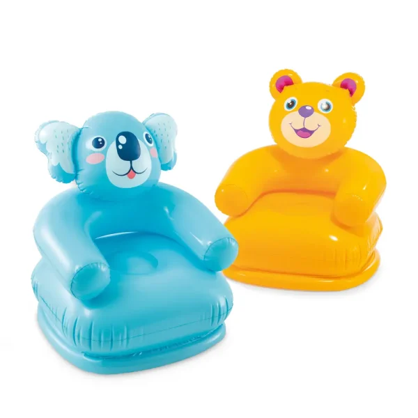 INTEX Scaun gonflabil pentru copii „Animalele amuzante” 3-8 ani, 2 tipuri