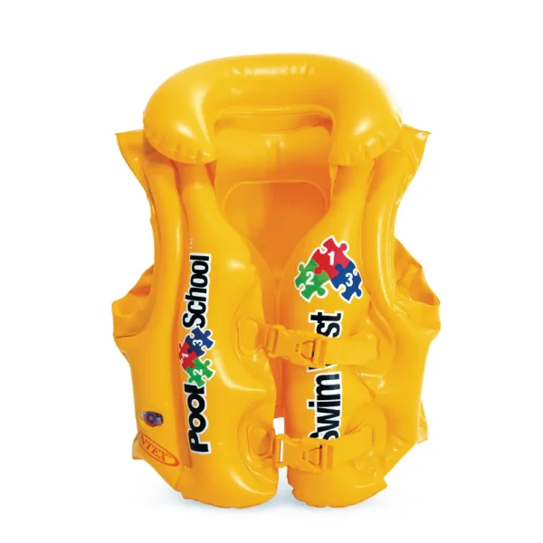 INTEX Vesta de înot gonflabilă „Școala pentru înot”, 50х47 cm, 3-6 ani