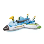 INTEX Plută-saltea gonflabilă “Avion cu pistol de apă” cu mâner, 117х117 cm, până la 40 kg, 3+, 2 culori - imagine 4