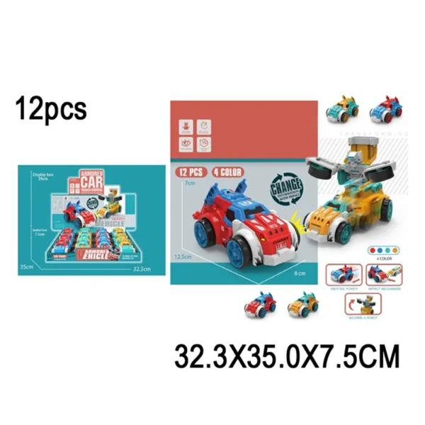 Jucarie set 12 masini cu inertie