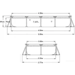 INTEX Piscină RECTANGULAR FRAME 450х220х84 cm, 7127L, cadru metalic - imagine 8