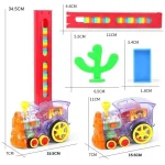 Jucarie tren pe baterii cu domino - imagine 2