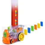 Jucarie tren pe baterii cu domino