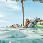 Plută gonflabilă Rechin cu mânere, 173×107 cm, max. 40 kg, 3+ ani, Intex (57525) - imagine 3