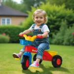 Tricicletă cu pedale pentru copii, Dolu (7006) - imagine 2