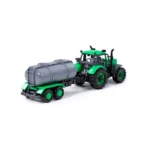 Tractor cu inerție și cisternă Progress, verde (în cutie), Polesie (91567) - imagine 3