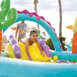 INTEX Centrul de joacă gonflabil “Dinoland” 302x229x112 cm, 290 L, până la 81 kg, 2+ - imagine 2