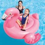 INTEX Plută-saltea gonflabilă “Flamingo” cu mânere, 142x137x97 cm, până la 80 kg, 14+ - imagine 2