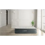 INTEX Pat gonflabil “Velur Comfort-Plush” 152х203х46 cm cu pompă încorporată 220V, până la 272 kg - imagine 2