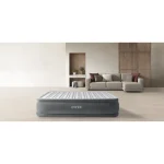 INTEX Pat gonflabil “Velur Comfort-Plush” 152х203х46 cm cu pompă încorporată 220V, până la 272 kg - imagine 6